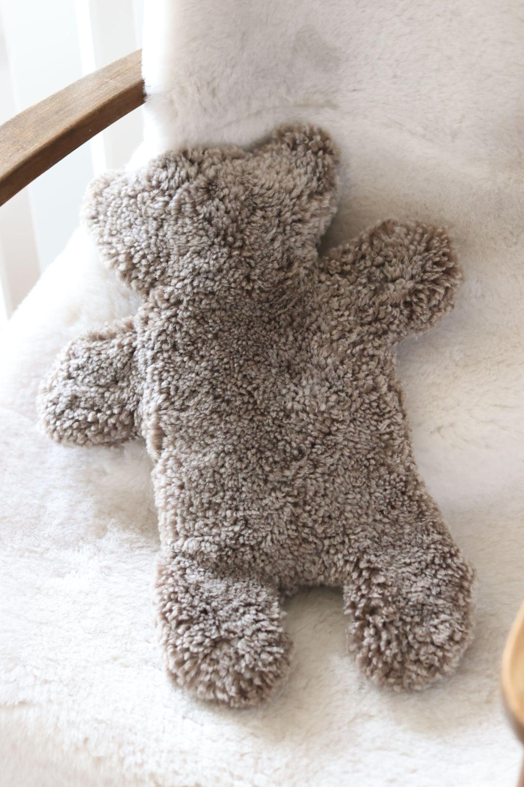 Sheepskin Teddy Bear Hot Water Fashy