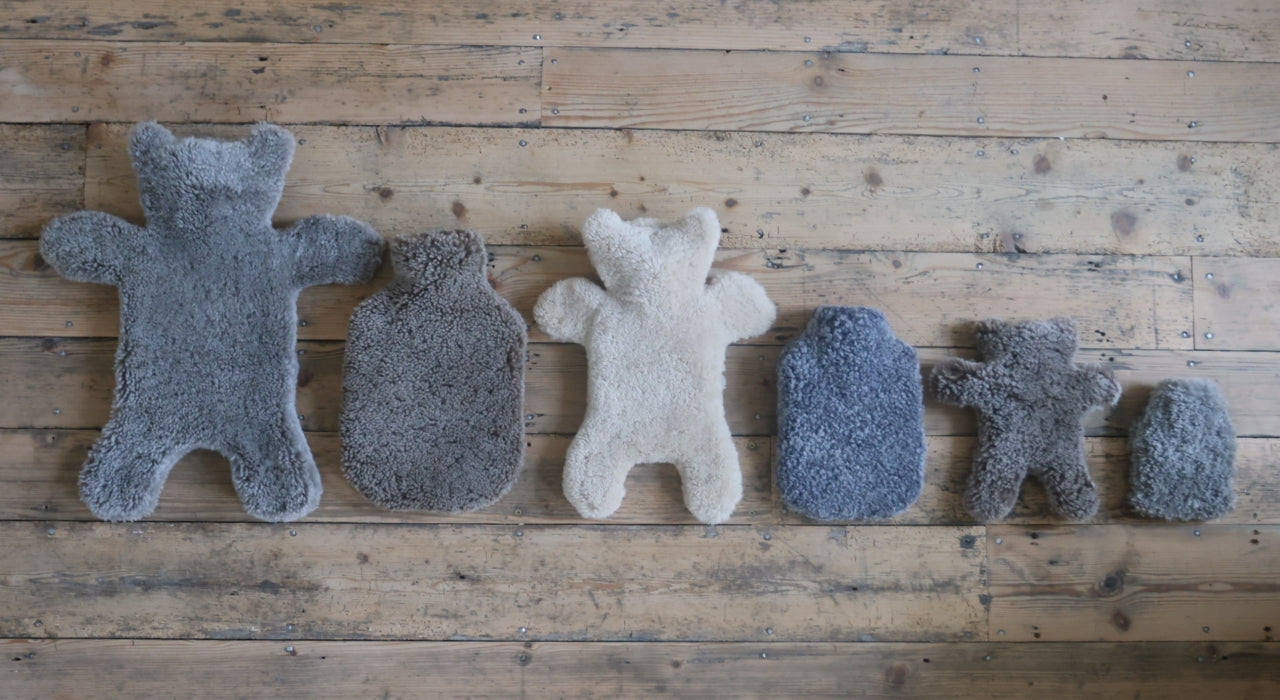 Sheepskin Teddy Bear Hot Water Fashy – Soirée Tableau