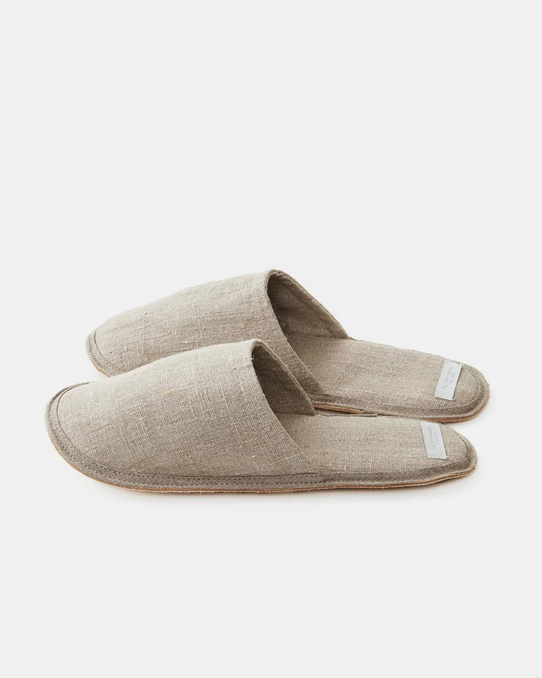 Linen Slippers: natural